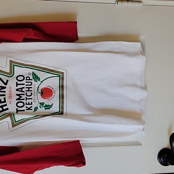 Heinz ketchup Red and White Raglan Shirt size XS NWOT - Picture 4 of 7